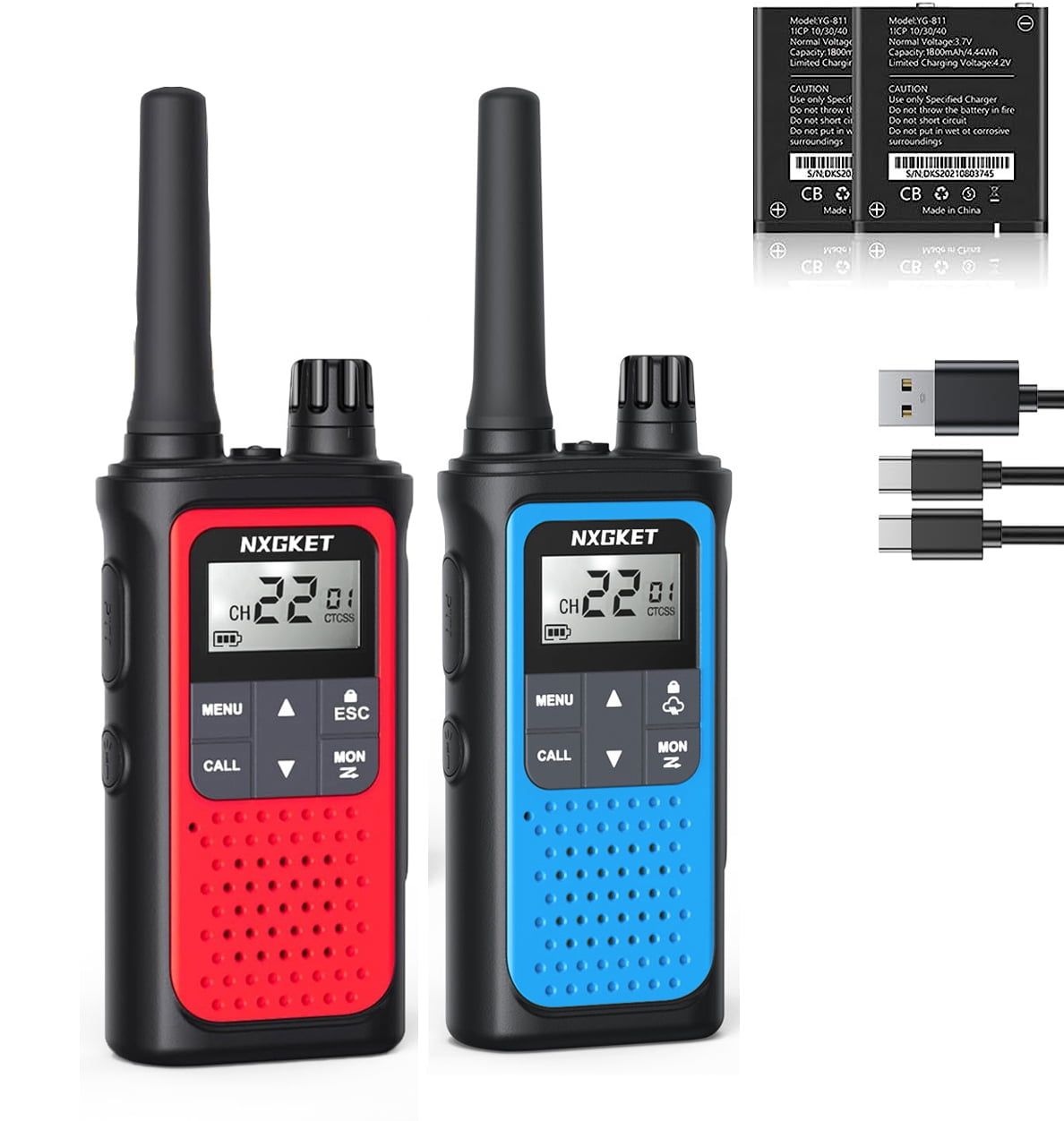 Free Shipping! Walkie Talkie, NXGKET Walkie Talkies for Adults, NOAA 22 ...