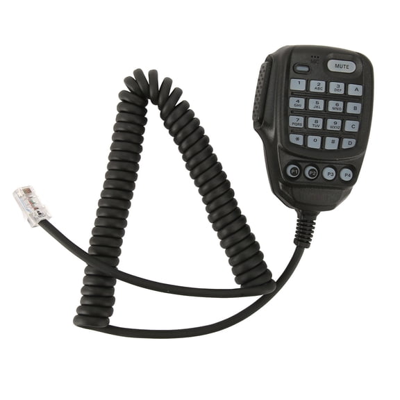 Walkie Talkie Speaker Microphone, Sturdy Professional High Tensile Strength Portable ABS 2 Way Radio Microphone With Button For 300DR For FT 7900R For 8900R