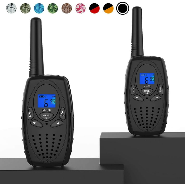 M880 Walkie Talkies Long Range - 22 Channel Two-Way Radios With Noise Cancelling
