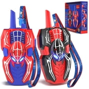 Walkie Talkies for Kids 2 Pack, Two Way Radios, Spider Kids Walkie Talkies for Boys Girls, Boy Toy Age 5 to 7, Outdoor Toys for Kids 3-12 Years Old Birthday Christmas Gifts