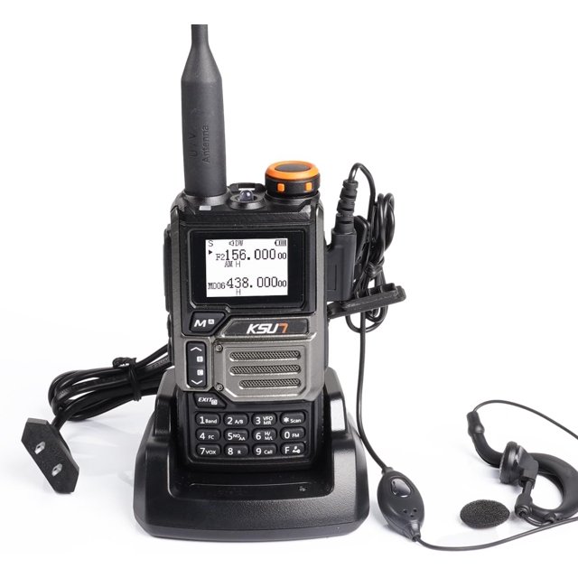 Walkie Talkies Long Range Handheld Full Bands Flashlight, NOAA Weather