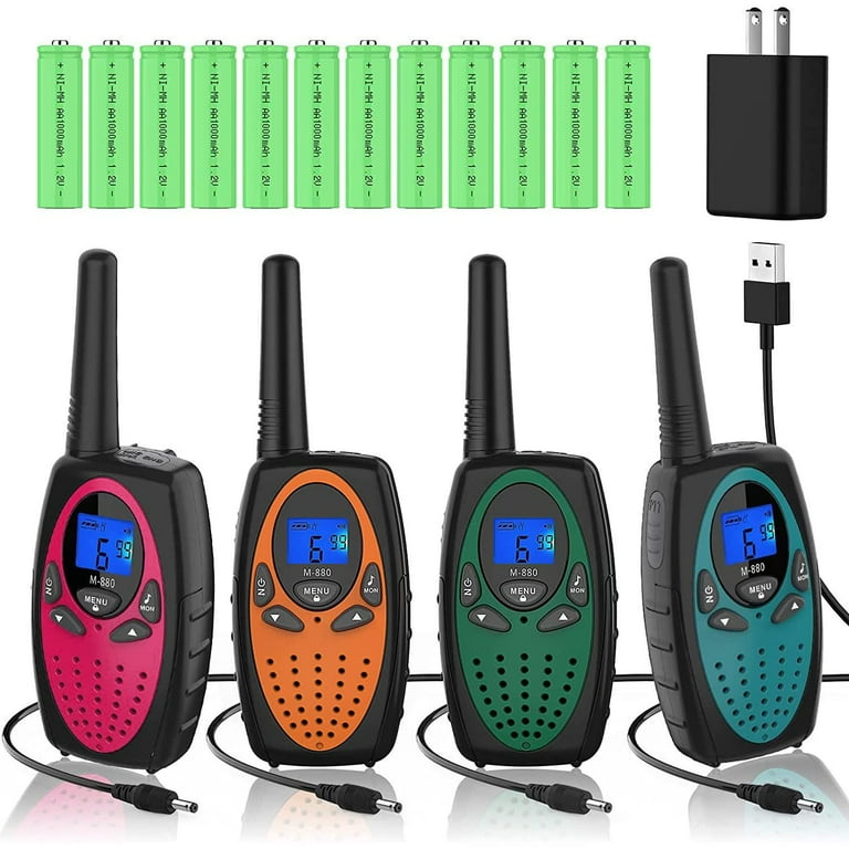 Walkie Talkies Rechargeable,Walkie Talkie for Adults with Clear
