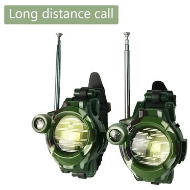 Walkie Talkies Watch 7 in 1 Digital Watch Walkie Talkies for Kids Two-Way Long Range Watch Transceiver for Kids Fit Outdoor Game Camping