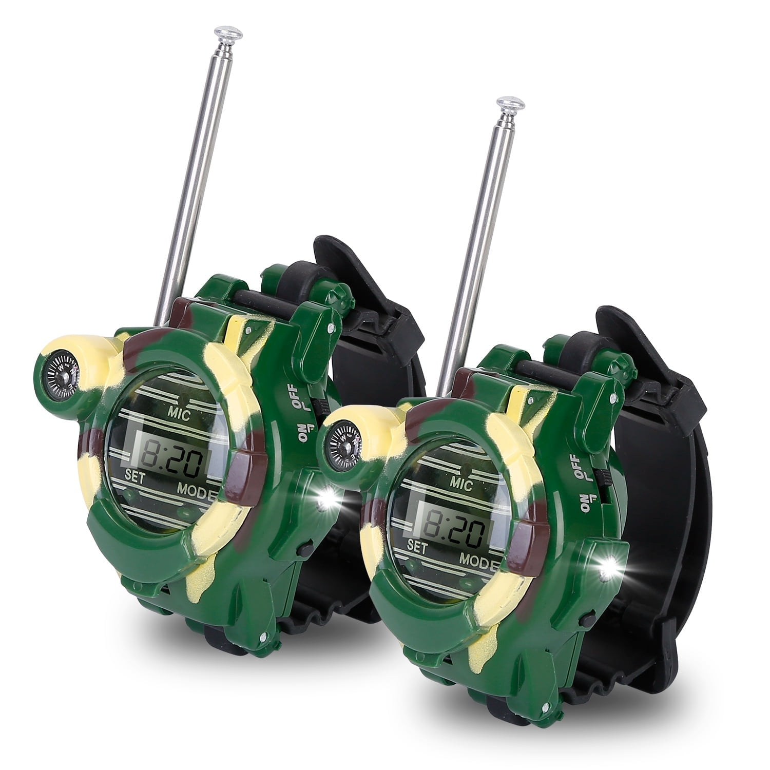 Walkie Talkies Watch, Moclever 2Pcs 7 in 1 Interphones Toys, Two-Way ...