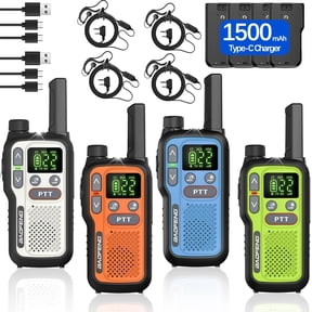 Walkie Talkies for Adults, Rechargeable 22 FRS Family 2 Way Radio Walkie Talkies with Flashlight, 4Pack