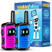 Walkie Talkies for Kid, 2 Way Radio, Mini Robots Walkies Talkie Outdoor Toys for Kids, Birthday Easter Gifts for 3 4 5 6 7 8 Year Old Boys Girls