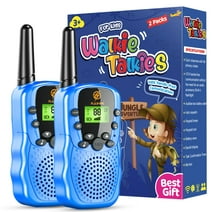 Walkie Talkies for Kids, 2 Way Radio, 3 KM Long Range Toy for Boys Girls 3-15 Year Old, Birthday Gifts for Boys, Easter Gifts for Kids