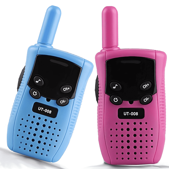 Walkie Talkies for Kids Adults, Rechargeable 3 Channels Two Way Radio Walky Talky Set Boys Girls Gift(2 Pack)