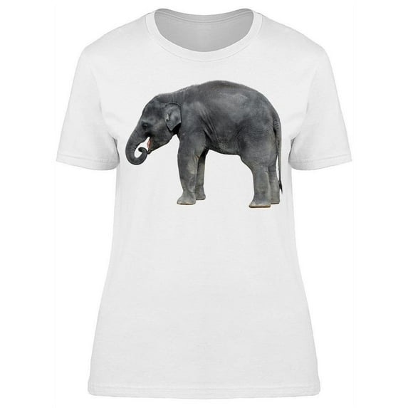 Walking Baby Elephant T-Shirt Women -Image by Shutterstock, Female Large