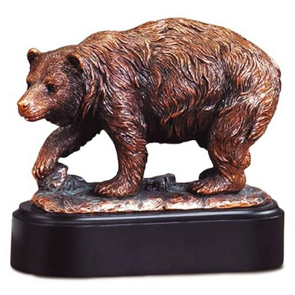 Walking Bear Statue - Bronze