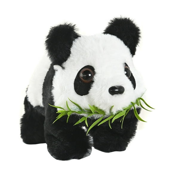 Walking And Calling Realistic Panda Plush Toy With Moving Ears And Sound Interactive Stuffed Animal For Kids Birthday Gift Home Decor 7.5 Inches 0.31Lb