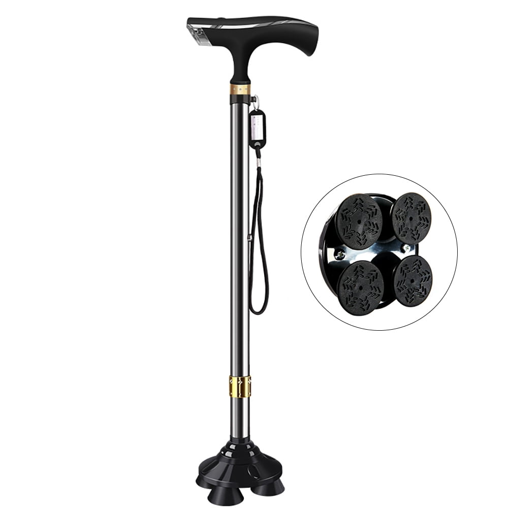 Walking Cane, 10 Levels Adjustable Cane for Men Women Senior,LED