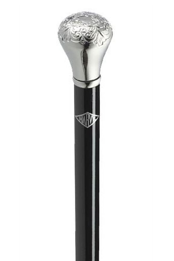 Walking Cane Men Embossed Knob Cane Chrome Plated Acrylic Handle