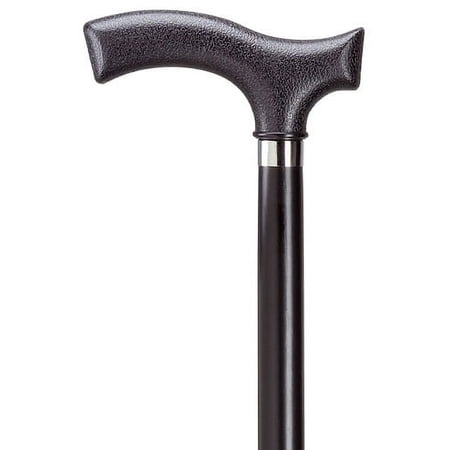 Walking Cane Men Fritz Cane Black Ash Shaft Nylon Handle