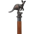 thumbnail image 1 of Walking Cane for Mens and Womens Handmade Decorative Cane for Mom and Dad Stylish Walking Stick 36 Inch Non-slip Travel Folding Cane Brown Snake Shaft with Antique Fox Handle, 1 of 5