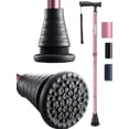 thumbnail image 1 of Walking Cane for Women and Men - Foldable Cane with Rubber Handle | Shock Absorbing Base, 8-Level Height Adjustable | 0.9lb Lightweight Walking Stick, Mobility Aid for Travel & Hiking, 1 of 6