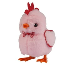 Walking Chicken Toy Interactive Moving Cute Rooster Doll for Kids Birthday Christmas Party