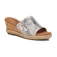 thumbnail image 1 of Walking Cradles Adele Women Wedge Slide Sandal In Tropical Foliage Fabric, 1 of 6