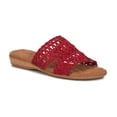 thumbnail image 1 of Walking Cradles Wc Calla Women Slip-on Sandal In Red Suede Fabric, 1 of 1