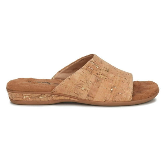 Walking Cradles Wc Cam Women Slip-on Sandal In Gold Cork
