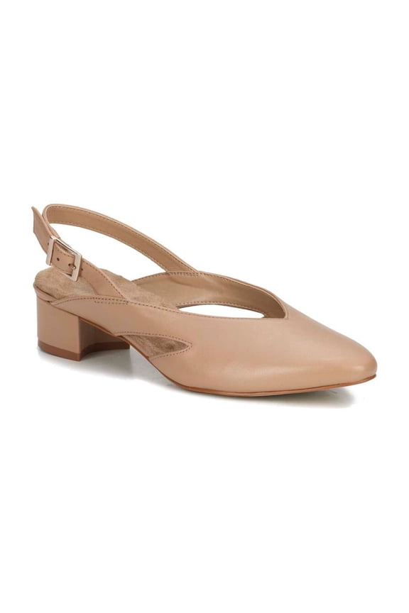 Walking Cradles Wc Harlan Women Sling-back Pump In Nude Mestico Leather