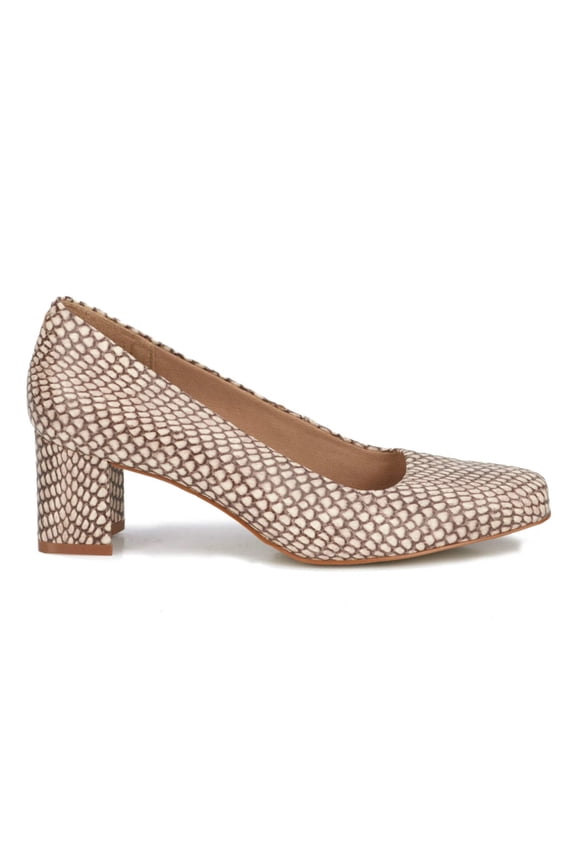 Walking Cradles Wc Meredith Women Pump Slip-on In Roccia Snake Print Leather