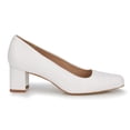 thumbnail image 1 of Walking Cradles Wc Meredith Women Pump Slip-on In White Cashmere Leather, 1 of 7
