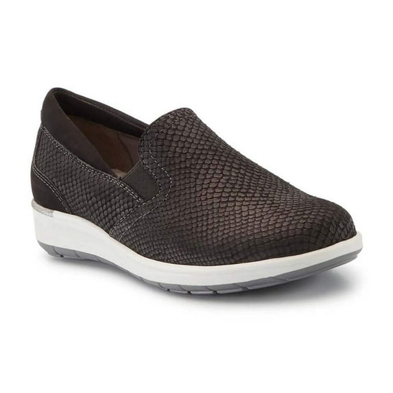 Walking Cradles Wc Orleans Women Casual Sneaker In Black Snakeprint/nubuck