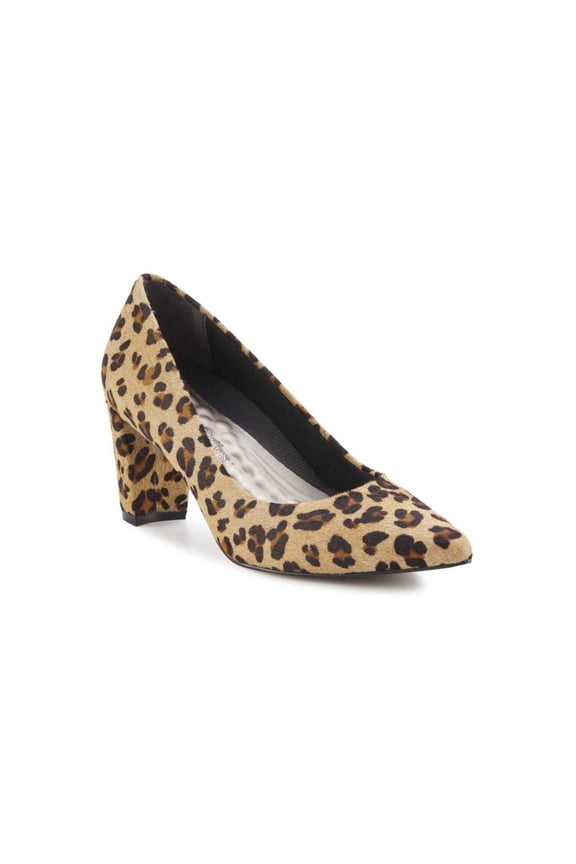 Walking Cradles Wc Samantha Women Pump Shoe In Leopard Calf Hair