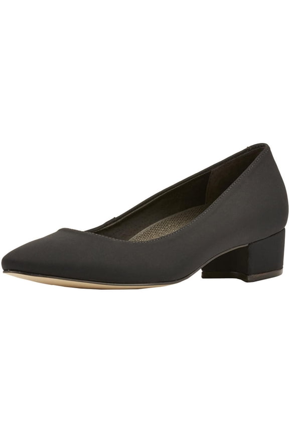 Walking Cradles Womens Heidi Slip On Crescent Heel Dress Pumps