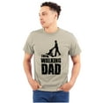 thumbnail image 1 of Walking Dad Nerdy Zombie Movie Lover Men's Big & Tall Crewneck Graphic Tee Brisco Brands 3X, 1 of 4
