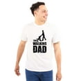 thumbnail image 1 of Walking Dad Nerdy Zombie Movie Lover Men's Big & Tall Crewneck Graphic Tee Brisco Brands 2X, 1 of 5