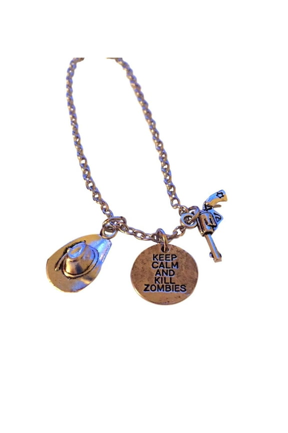 Walking Dead 3 Charm Themed Pendants Necklace TV Fan Jewelry