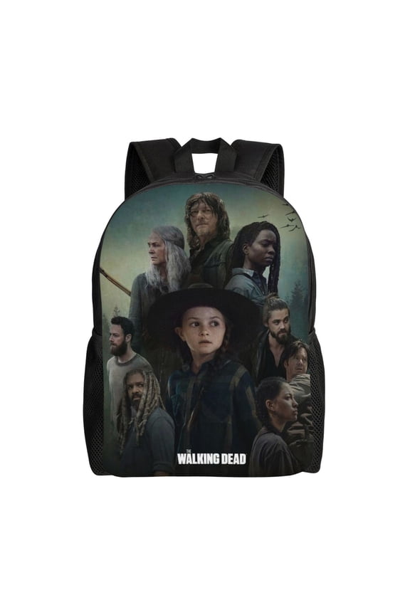 Walking Dead Backpack Funny Pattern College Laptop Schoolbag Large Capacity Daily Travel Hiking Sports Casual Daypack