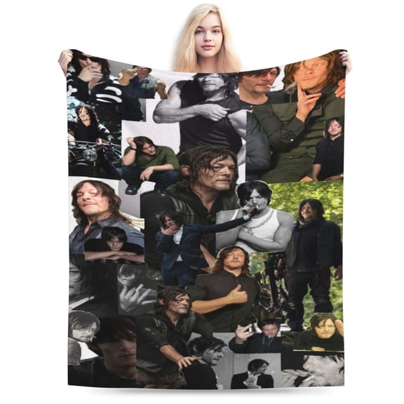 Walking Dead Blanket, Soft Warm Cozy Plush Throw Blanket Gifts for Adults Kids, Lightweight Fuzzy Comfy Flannel Blankets for Couch Bed House Decor Travel 40"X30"