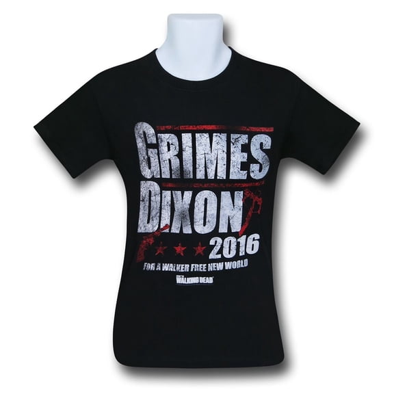 Walking Dead Grimes and Dixon 2016 Men's T-Shirt-XLarge