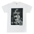 thumbnail image 1 of Walking Dead If Dog Dies We Riot Men's White Shirt, XX-Large, 1 of 1
