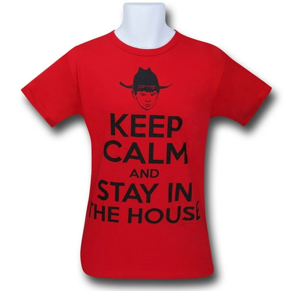 Walking Dead Keep Calm Carl T-Shirt-Men's Small