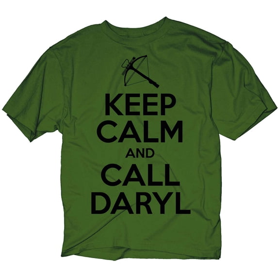 Walking Dead Keep Calm and Call Daryl Olive T-Shirt | M