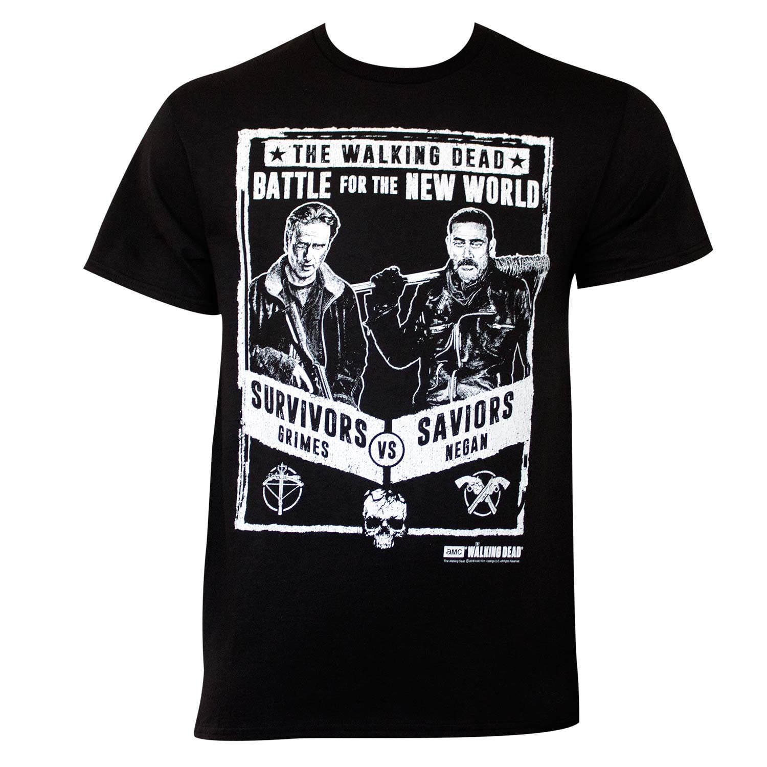 The Walking Dead Carl Grimes Black & White T-Shirt