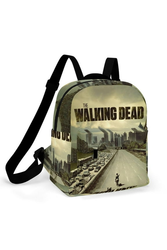 Walking Dead Mini Backpack Women Cute Small Backpack Purse Casual Travel Bag