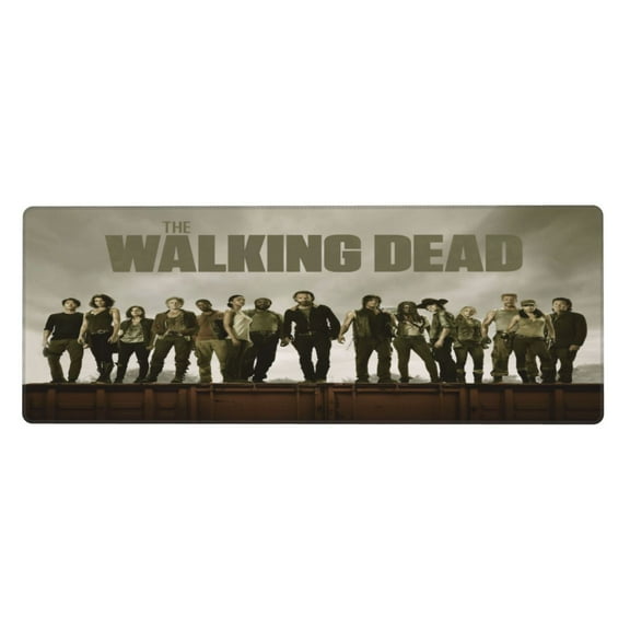 Walking Dead Mouse Pad with Stitched Edge Desk Mat Keyboard Pad for Laptop Computer