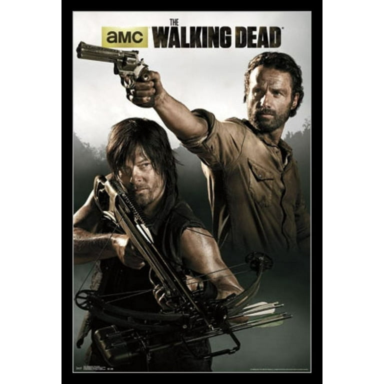 Walking Dead - Rick & Daryl Laminated & Framed Poster Print (24 x