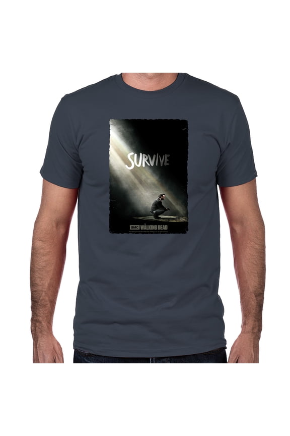 Walking Dead, Survived Men's T-shirt (Small)