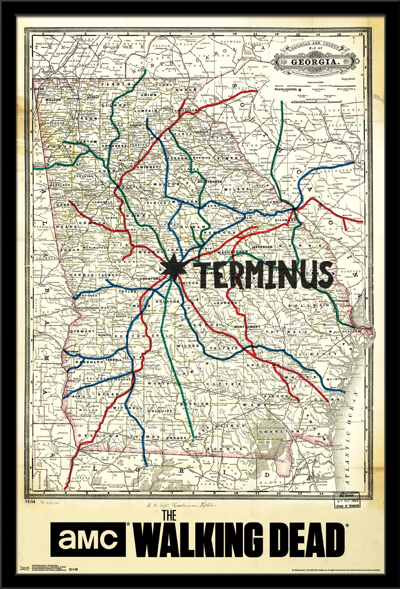 Walking Dead Terminus Sign