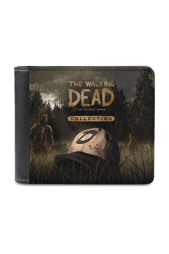 Walking Dead Wallet, Anime Leather Wallet Mens Wallets Manga Slim Durable Bifold Wallets
