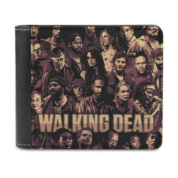 Walking Dead Wallets Large Capacity PU Leather Wallet Purse Card Holder Organizer Card Case