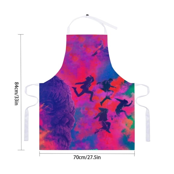 The Walking Dead apron featuring pockets and waterproof fabric, suitable for adults, adjustable cooking apron, chef apron for drawing and craftingfor 33" x 28".