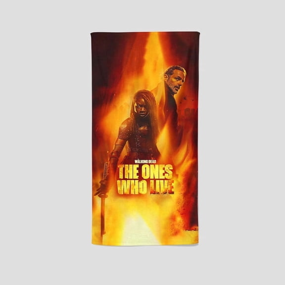 The Walking Dead has designed a distinctive single-sided towel, a custom gift for fans. Perfect for yoga, gym, boxing, and sunbathing, it measures 13.8"x28.7".