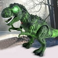 thumbnail image 1 of Walking Dinosaur , 1 Pack Realistic Roaring T- with LED Lights, Christmas Gift Party, Green, 1 of 7